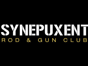 the logo for synepuxent records and gun club