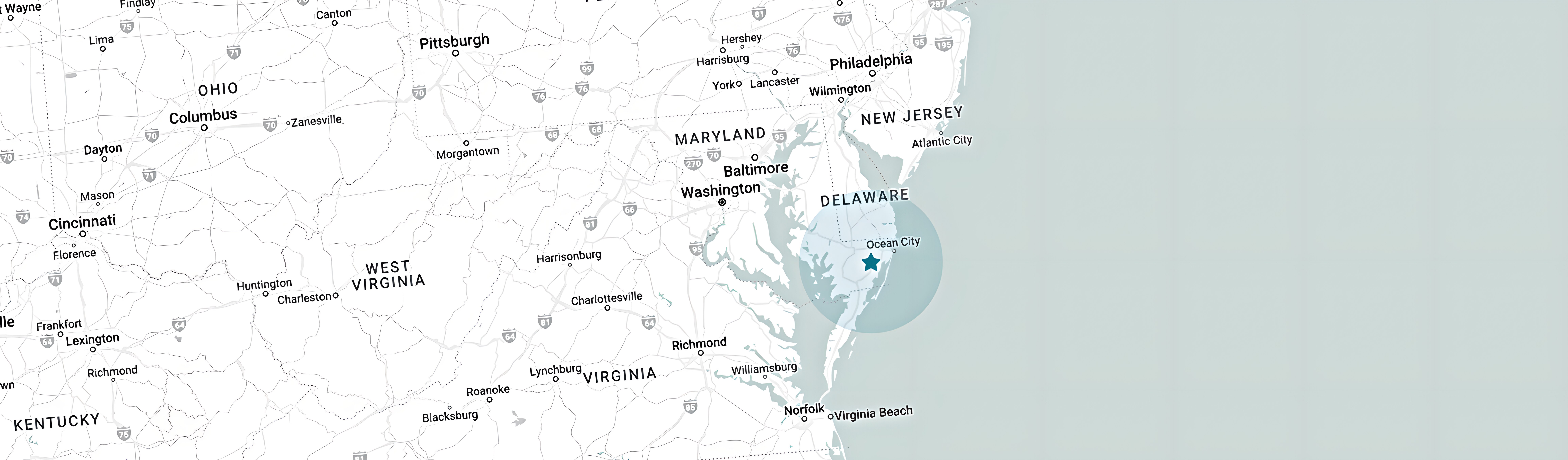 a map of the state of new jersey
